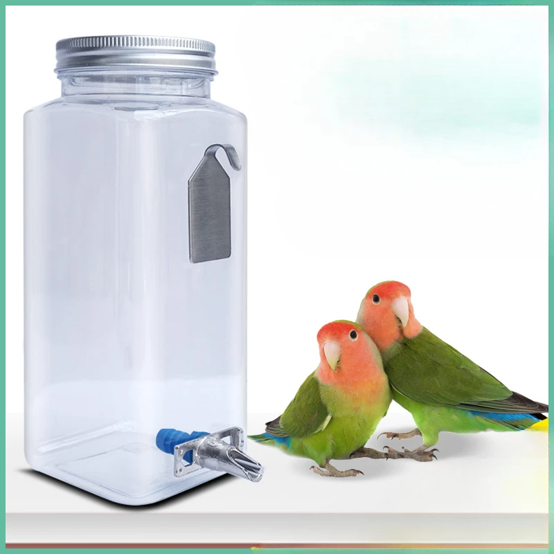 Parrot Automatic Water Dispenser Needle Water Bottle 800ml Large Capacity Peony/Xuan Feng Rabbit Totoro