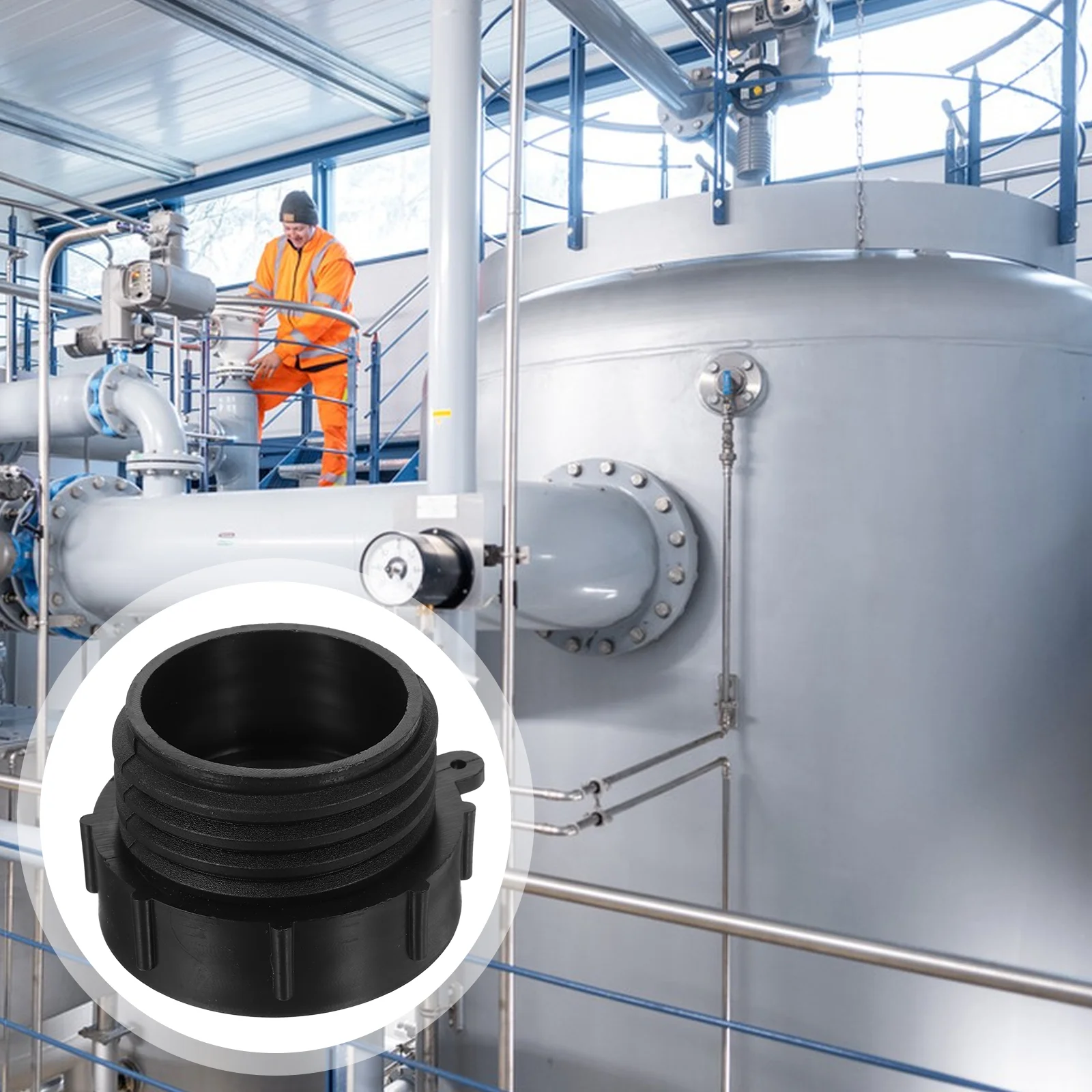 

Valve Adapter Water Tank IBC for Drain Plug Connector Tote Fittings Tool with Gasket Hose Male