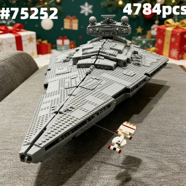 UCS Imperial Destroyer Ultimate Spacecraft MOC | Building Blocks  Party Guest Gift 75252 4784PCS |