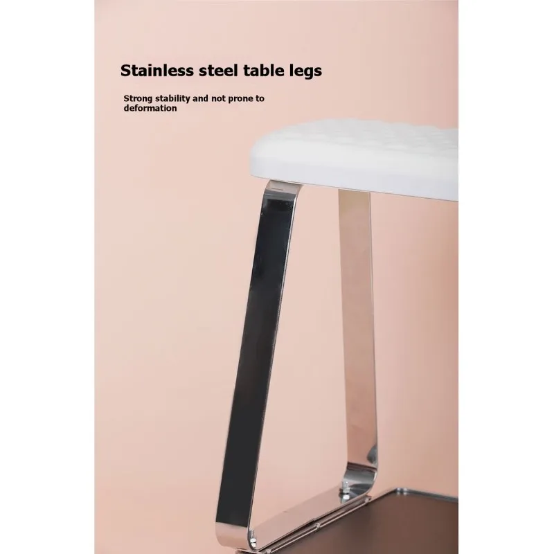 สถานีทำเล็บเท้าสแตนเลสพร้อมบริการจัดส่งภายใน 24 ชั่วโมง พร้อมที่วางเท้าแบบเคลื่อนย้ายได้และหมอนรองมือ - สำหรับใช้ในบ้านและร้านเสริมสวย