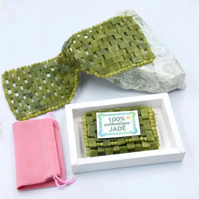 

Natural Cooling Xiuyu Jade Eye Mask Facial Pain Soothing Sleeping Tool Face Mask Dark Circles Therapy Remove Wrinkle Skin Care