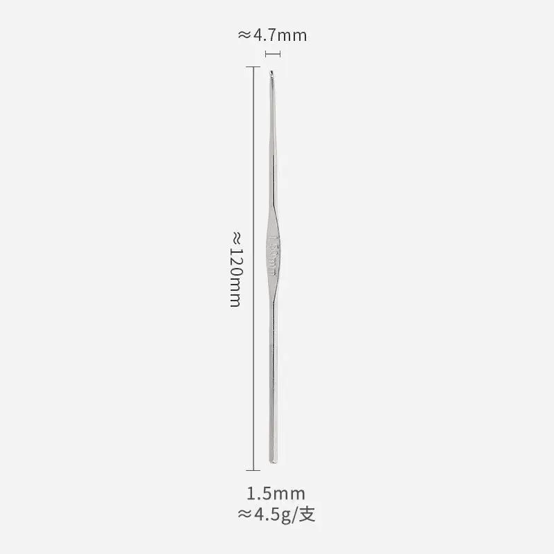 0.6mm-1.9mm metalowa rączka szydełko zestaw drutów do robienia na drutach małe rozmiary DIYA koronka szydełkowa igieł do swetra przędza splot