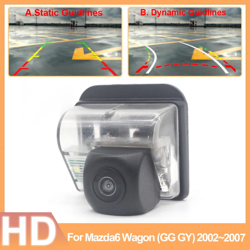 Rear View Camera Reversing Camera Car Back up Camera HD CCD Night Vision Vehicle Cam For Mazda6 Wagon (GG GY) 2002~2006 2007