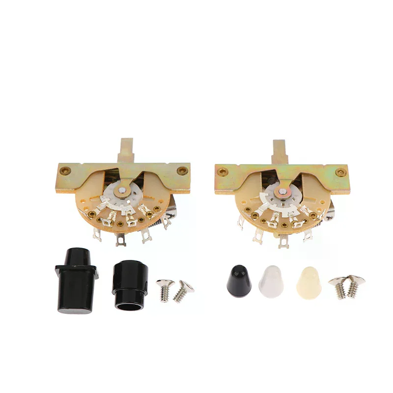 สวิตช์เลือกปิ๊กอัพกีตาร์ไฟฟ้าแบบ 3 ทาง/5 ทาง สำหรับงานหนัก พร้อมสกรู อุปกรณ์เสริมสำหรับกีตาร์ไฟฟ้า