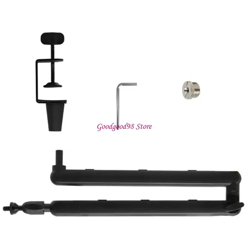 Collapsible Aluminum Microphone Boom Stand for Mobile Devices Vibration Proof 