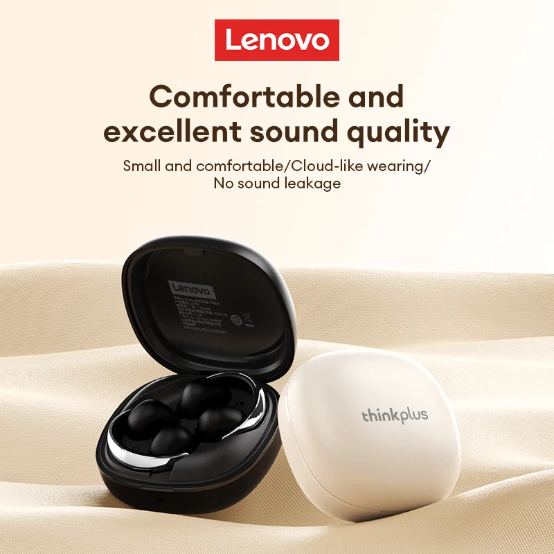 Original Lenovo LP38 OWS Wireless Bluetooth 5.4 Earphones Ear Clip Smart Noise Cancellation Earbuds Game Music Dual Mode Headset