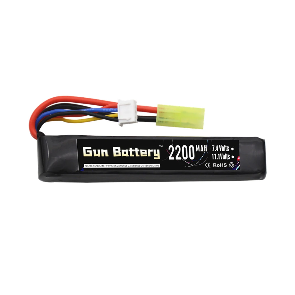 2095 11.1V 2200mAh Lipo Battery for Water Gun 3S battery for Mini Airsoft BB Air Pistol Electric Toys Guns Parts 11.1v Bateria