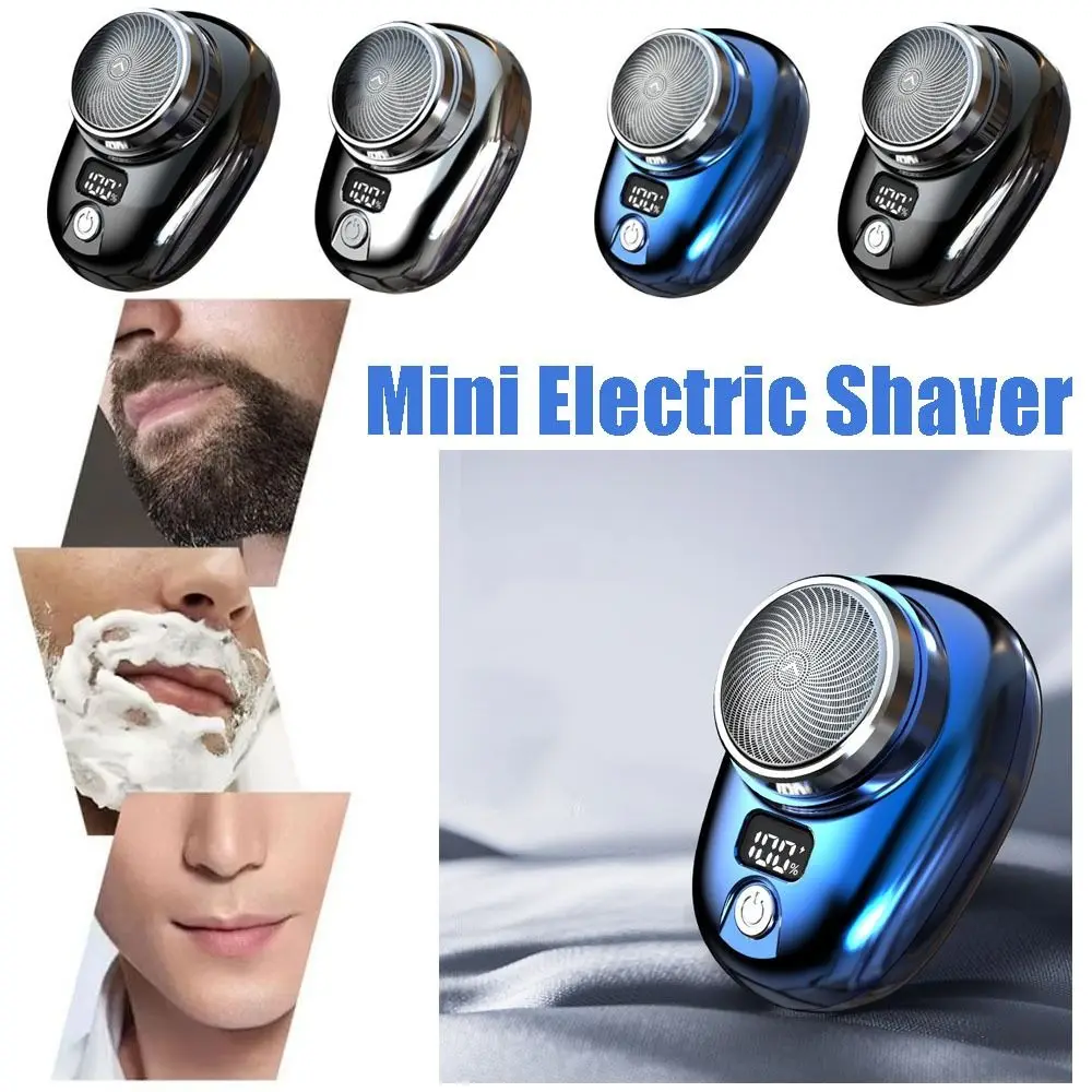 Cordless Mini Electric Shaver Waterproof LED digital display Electric Beard Shaver Portable Lightweight Men Electric Shaver