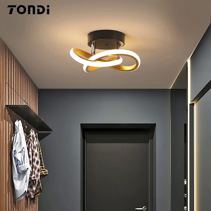 New Modern LED Ceiling Light Simple Balcony Crossing Light Home Corridor Porch Channel Ceiling Light Nordic Wind Cloakroom Light