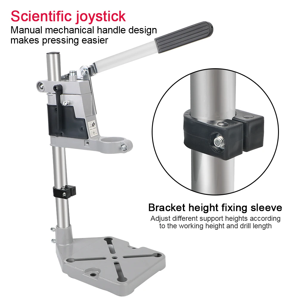 Imagem -06 - Broca Elétrica Bracket Base Frame Acessórios Power Grinder Ferramenta Rotativa de Carpintaria Bench Drill Stand 400 mm