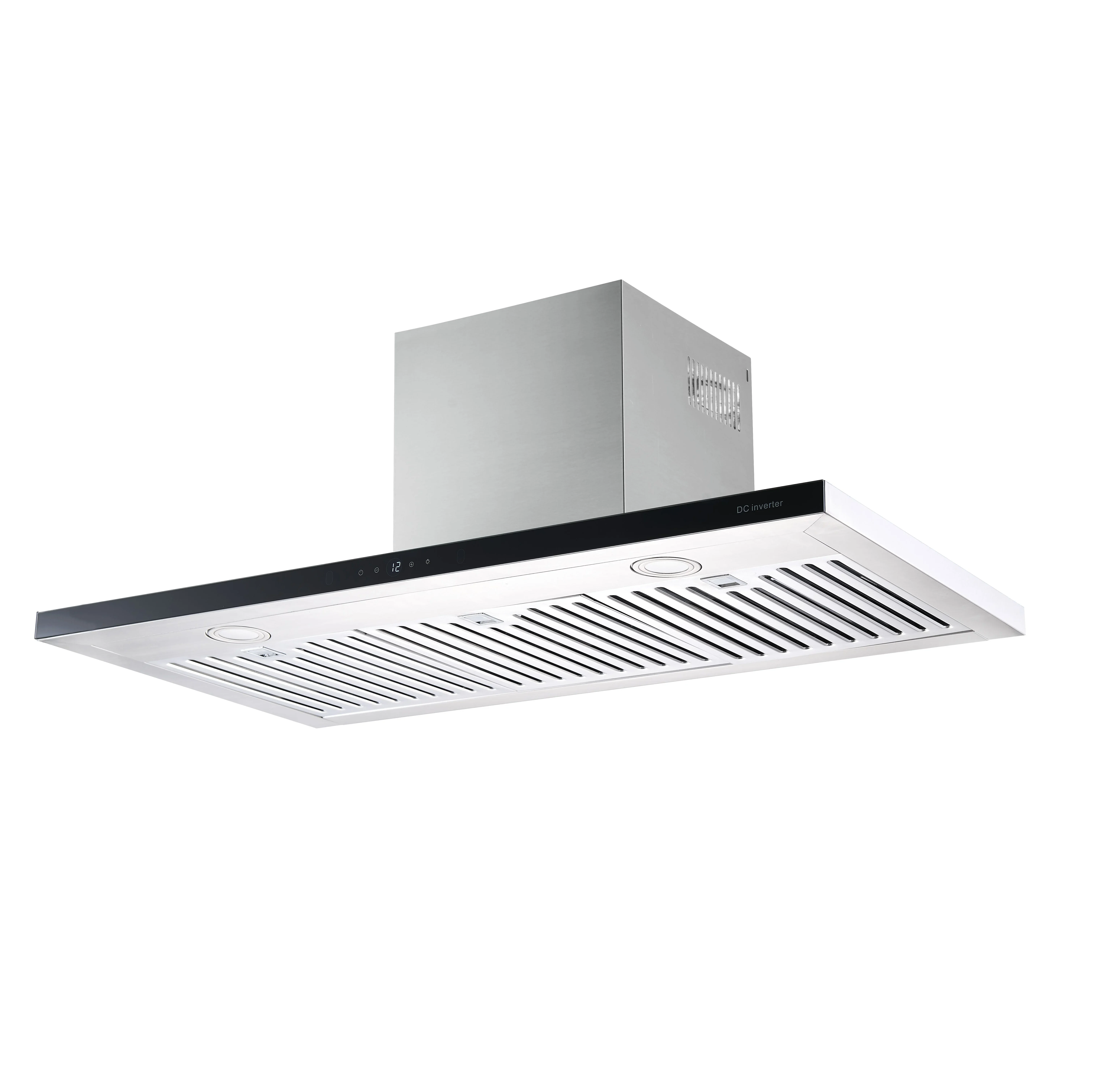 90cm/35 Inch Wall Mount Range Hood, Touch Control, Stainless Steel T Shape Rangehood