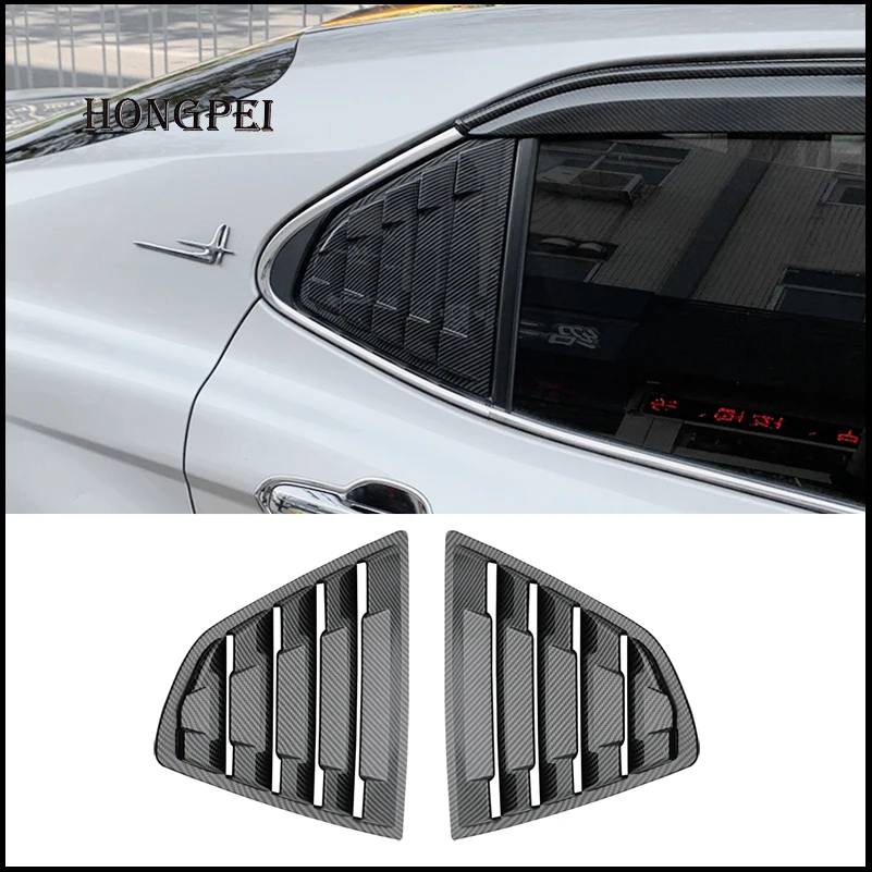 

Car Styling For Toyota Camry 2018-2022 8th Rear Window Blind Shades Louver Frame Sill Molding Cover Sticker Trim Accessories