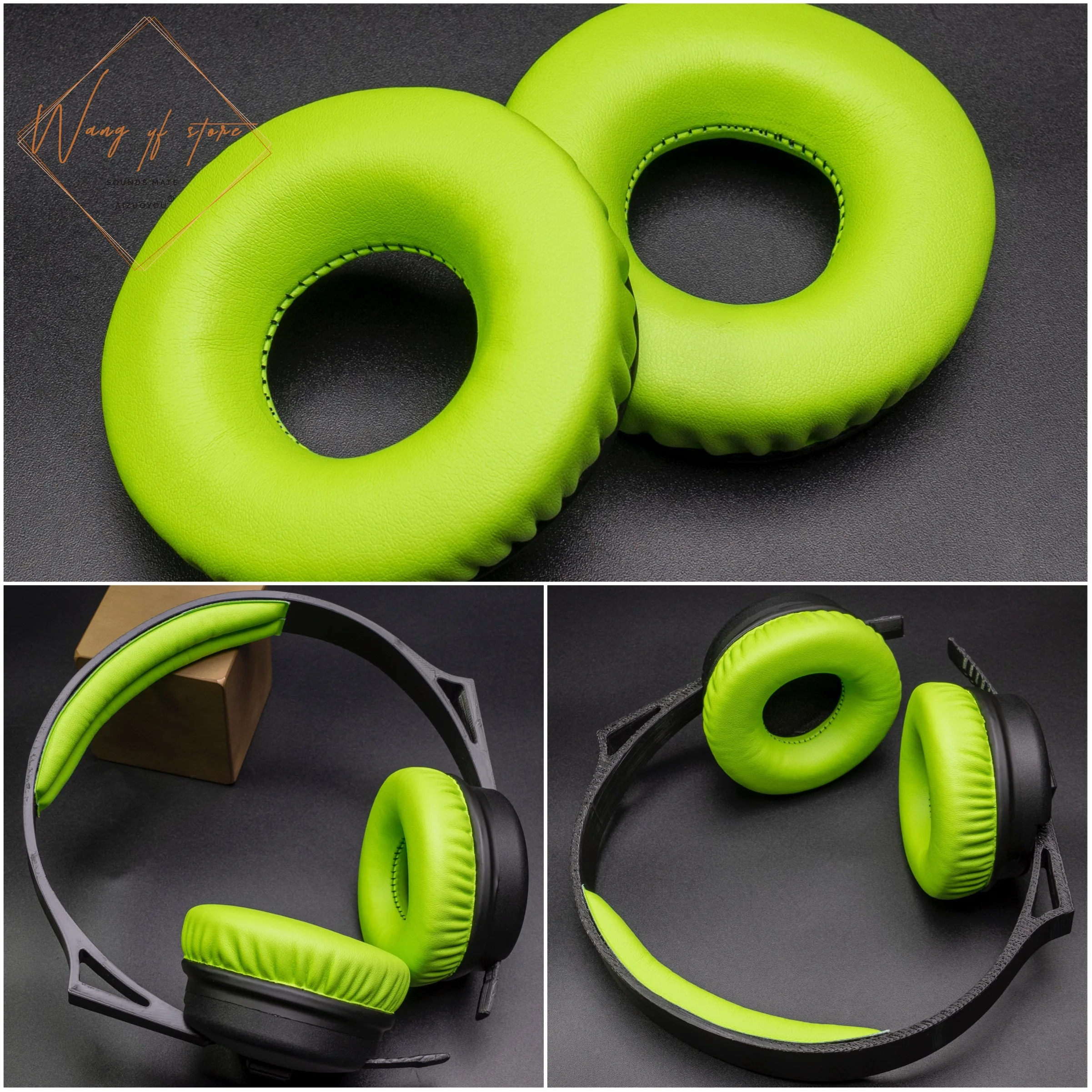 

Leatherette Replacement Ear Pads For Sennheiser HD25, HD25-II, HD25SP, HD25SP-II Headphones Earpads Cushion Repair Parts (Green)