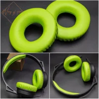 Almohadillas de repuesto de polipiel para auriculares Sennheiser HD25, HD25-II, HD25SP, HD25SP-II, piezas de reparación de cojines (verde)