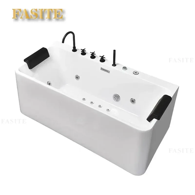 For Small Apartment Bathroom Acrylic Surfing Massage Bathtub Constant Temperature Bubble Bath Intelligent Insulation Compact