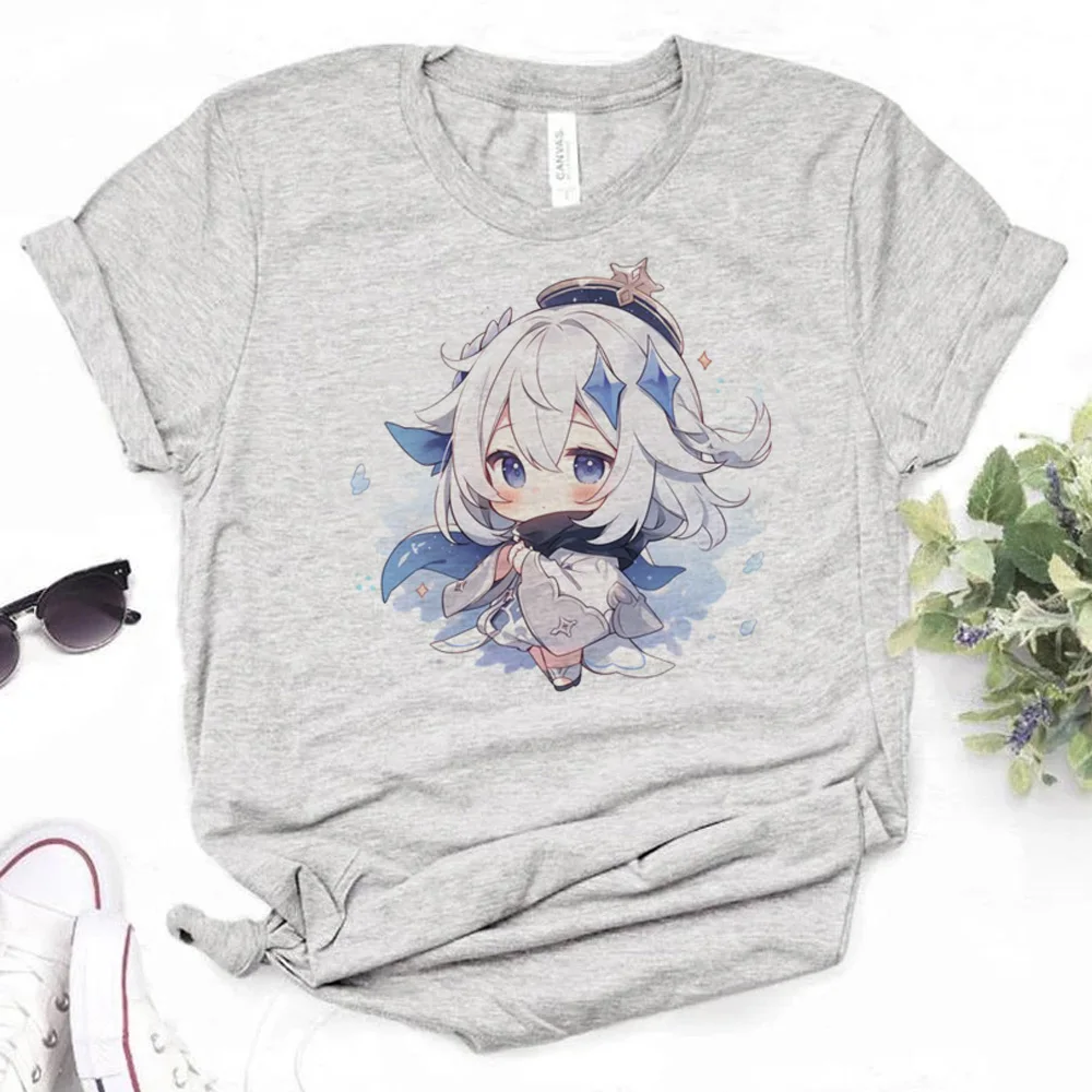 

Genshin Impact t-shirts women manga summer designer t-shirts female streetwear comic y2k clothing