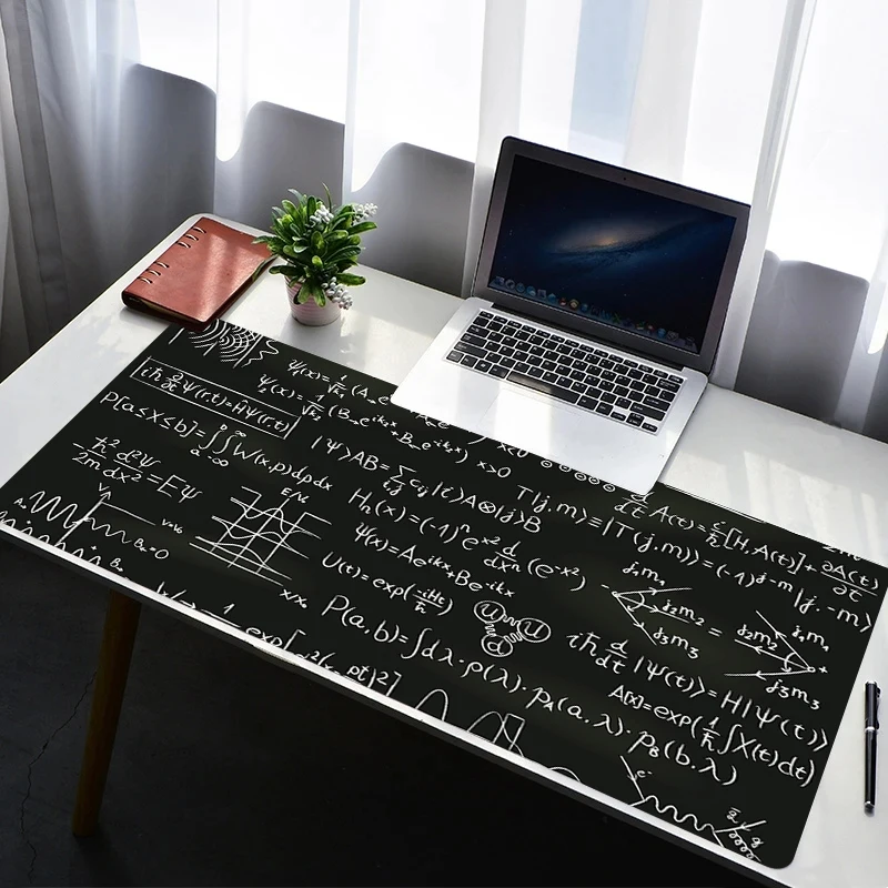 

Mouse Pad Computer Gaming Accessories Mousepad Rubber Extended Desk Mat Laptop Gamer Geometric Science Math Formula Keyboard Pad