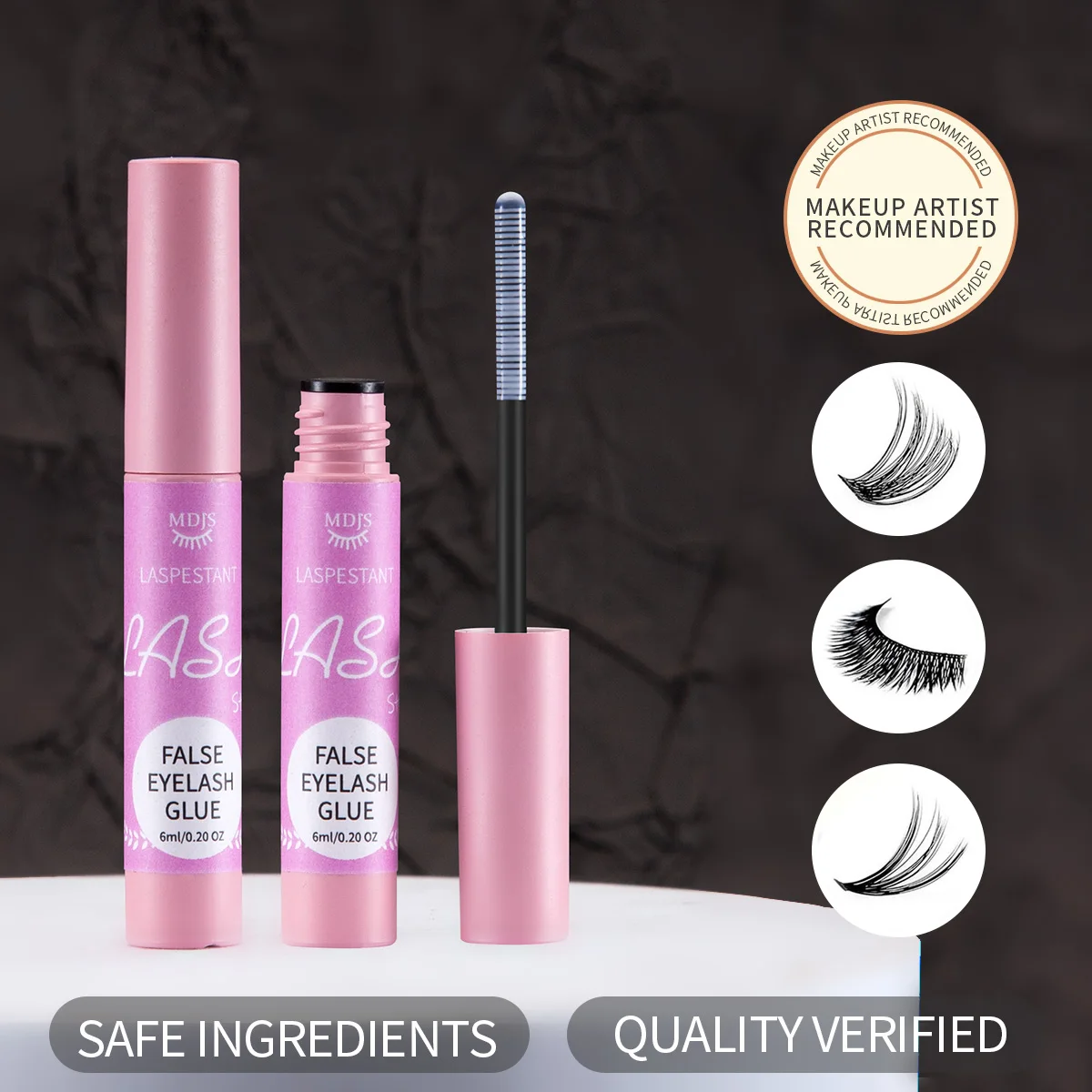 False eyelash glue waterproof durable strong adhesive non-irritating mild invisible quick-drying glue