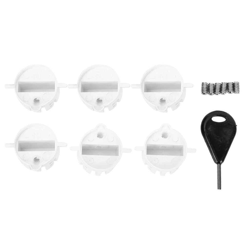 6 stuks plastic bekerplug surfplank FCS ronde surfvinplug G5 boxvinplug & schroef sleutel