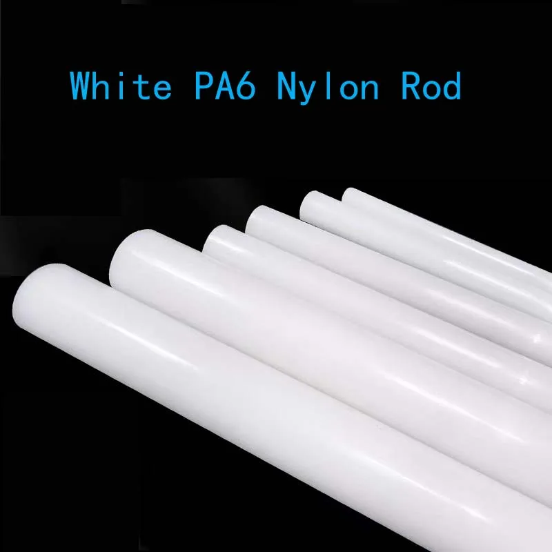 

Black / White Polyamide stick PA6 pure Nylon Rod High-strength wear-resistant Nylon solid cylindrical Rod DIA3/4/5/6/8mm --130mm