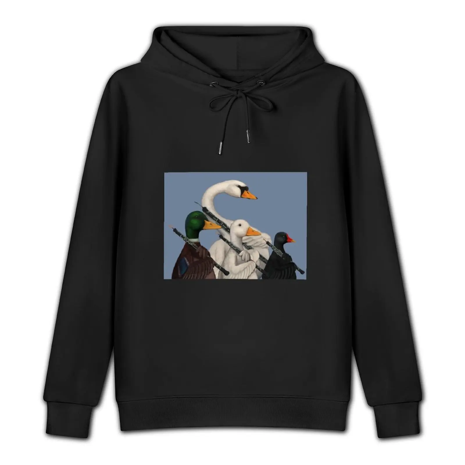 Musical Duck, Goose, Moorhen & Swan Pullover Hoodie men's autumn clothes hooded shirt tracksuits