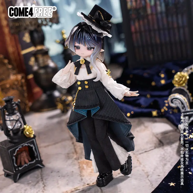New Come4free 1/8 Bjd Doll Clothes Ob11 Outfit Fairy Tale Series Elegant Vintage Style Outfit Replacement Only Clothes No Doll