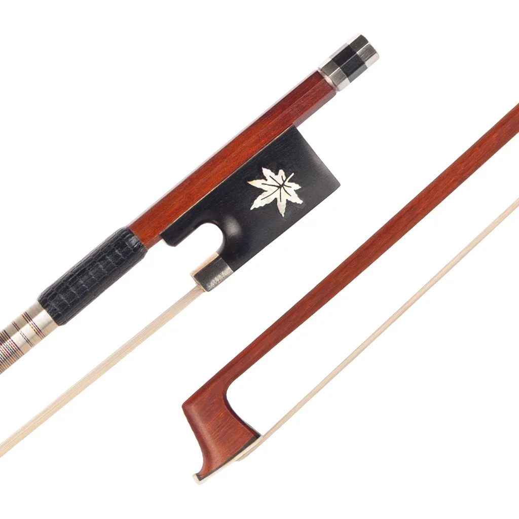 LOOK 4/4 Violin Bow Round Stick Pernambuco Bow/IPE Bow/ Brazilwood Bow Selected Wood Well Balance Bow Professional Level