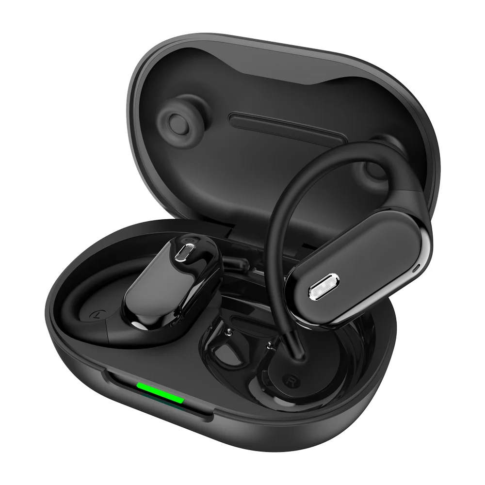 Iriver Iow-A96 سماعة لاسلكية تعمل بالبلوتوث سماعات إلغاء الضوضاء مشبك الأذن مفتوح صالح خارجي للحد من الضوضاء ثقوب تلقائي التحكم باللمس