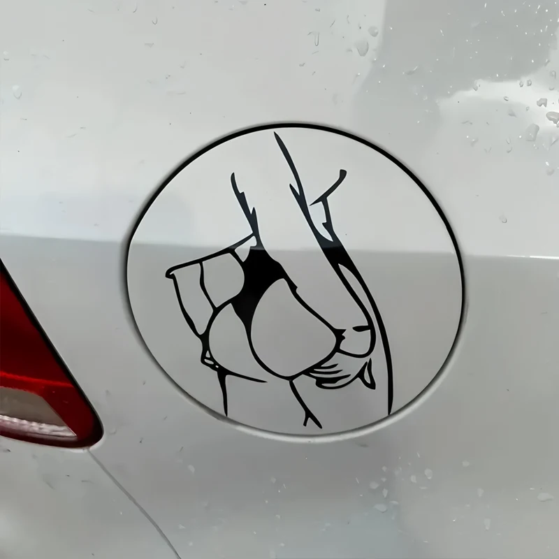 

Pretty girl playing with character outline creative&funny stickers for cartoon fans&lover,high quality for car trucks motorcycle