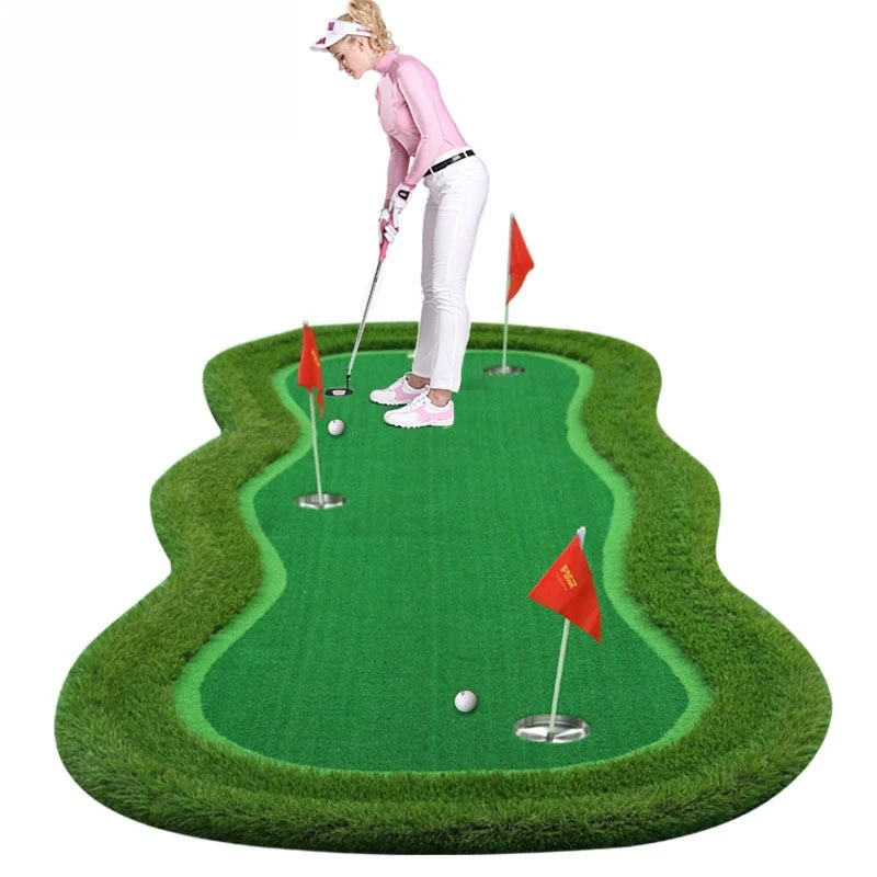 

Indoor golf green, putting machine