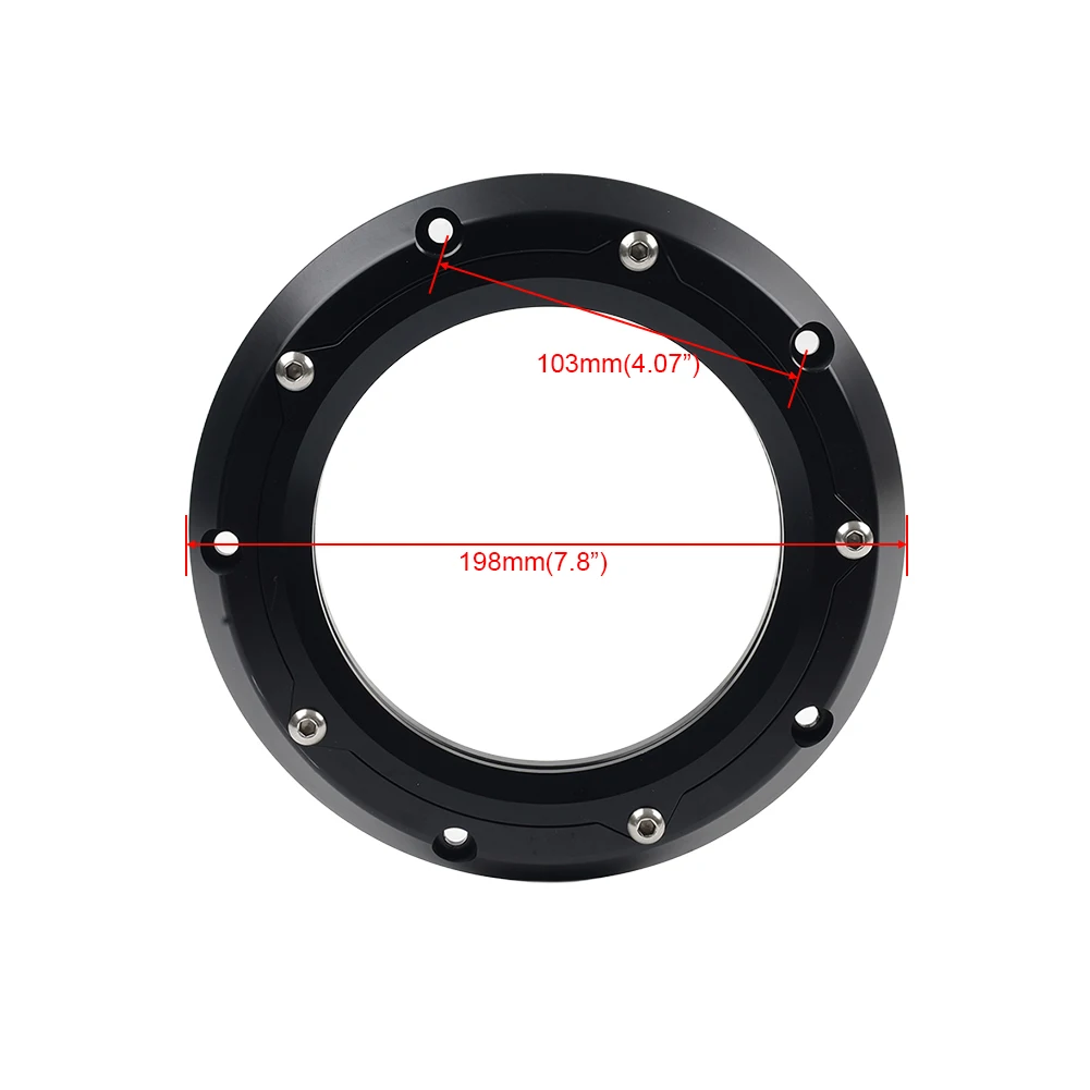 Motorbike Engine Clear Derby Cover Aluminum Black For Harley Davidson Touring 2016+ FLHTCUL FLHTKL 2015+