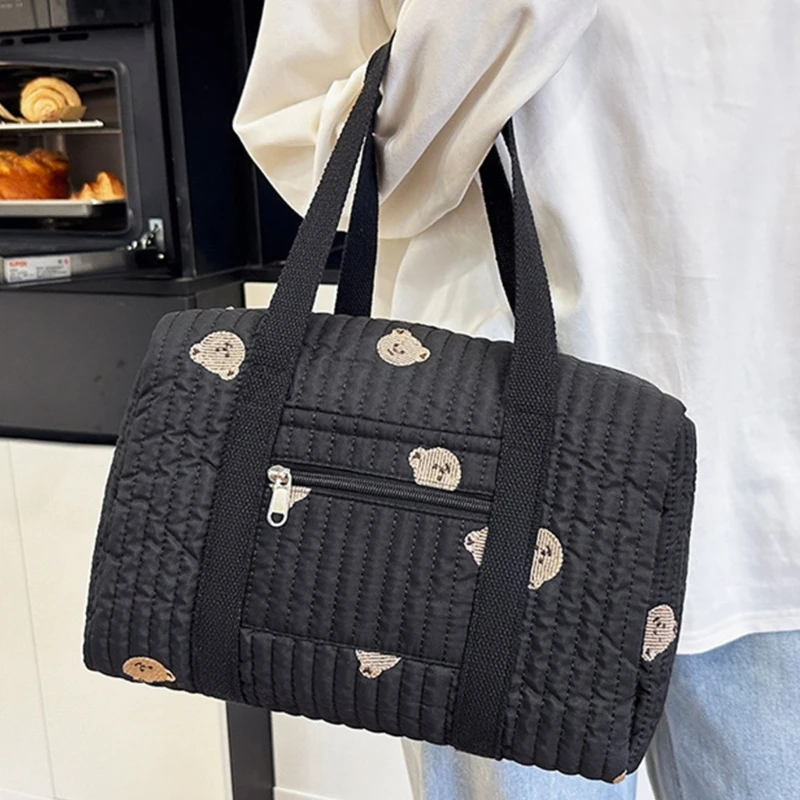 حقيبة تخزين حفاضات الأطفال المريحة المريحة لتطريز كيس تخزين حفاضات محمولة متعددة الوظائف للرحلة اليومية #2