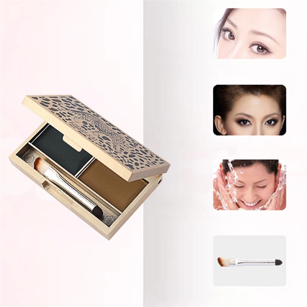 Eyebrow Powder 2 Colors Waterproof Eyebrow Powder Women Natural Long-lasting Eye Makeup, Type 2