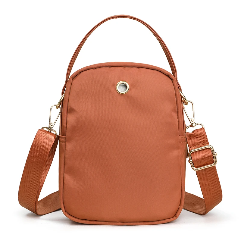 Leichte Damen-Umhängetasche aus Nylon, mehrfarbig, lässige Schultertasche, kompakte, stilvolle Handtasche für Arbeit, Reisen und den täglichen Gebrauch – Detail 3