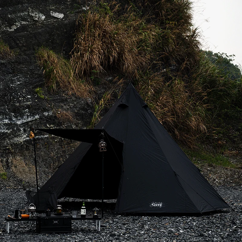 Octagon Pyramid Camping Tent 2