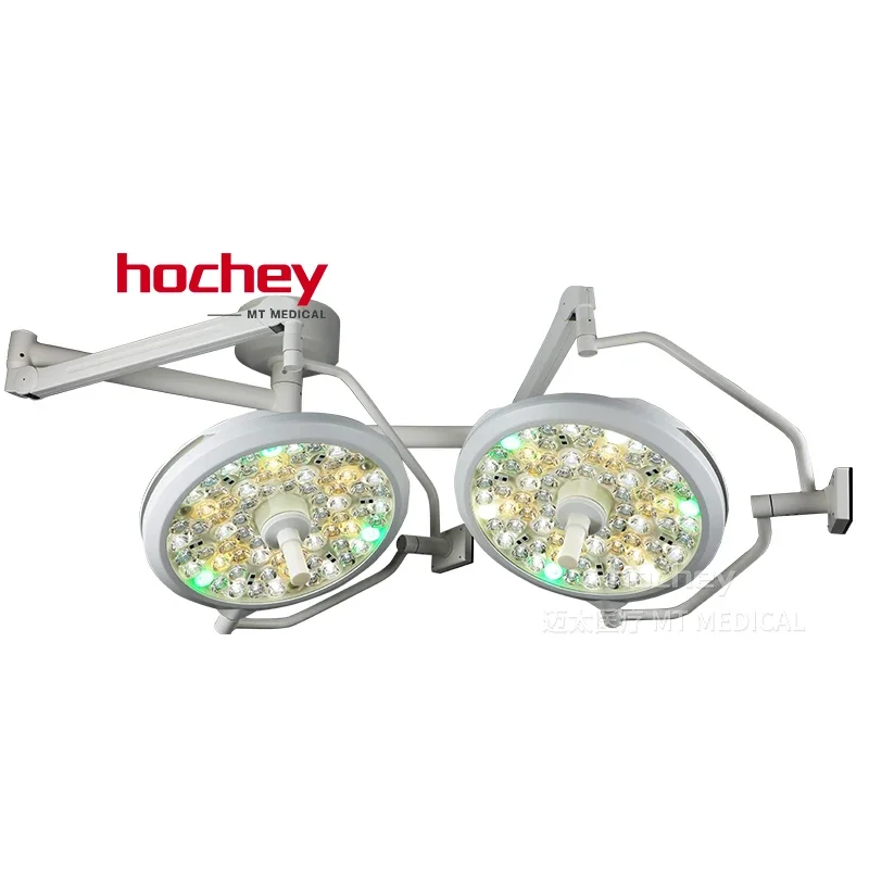 MT MEDICAL Equipment Ceiling Mounted Two Domes LED Shadowless Operating Room Ot Lights Surgery Lamp Prices For Hospital