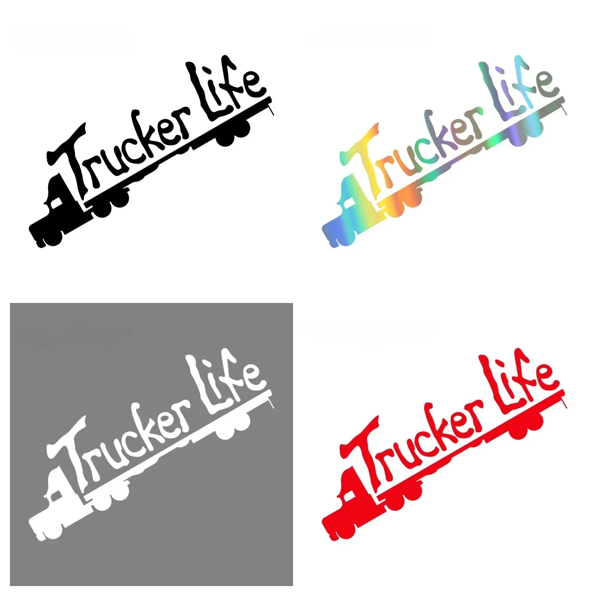

Trucker Life Vinyl Sticker Perfect for Truck Body Side Door and Car Window Decoration Car Sticker