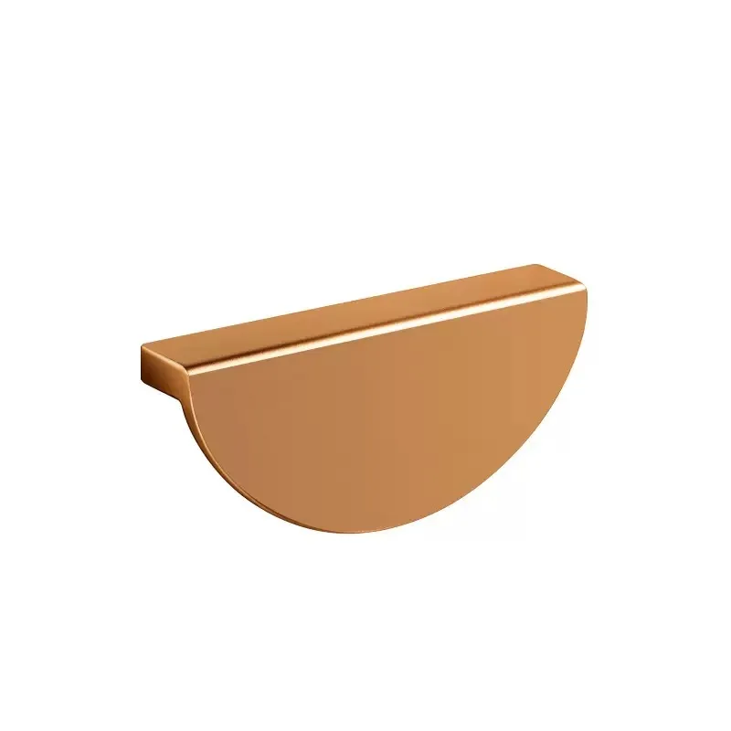 Home Polished Chrome Half‑Moon Cabinets Handles, Modern Crescent‑Shaped Semi‑Circular Wardrobe Knobs Furniture Hardware Accessor