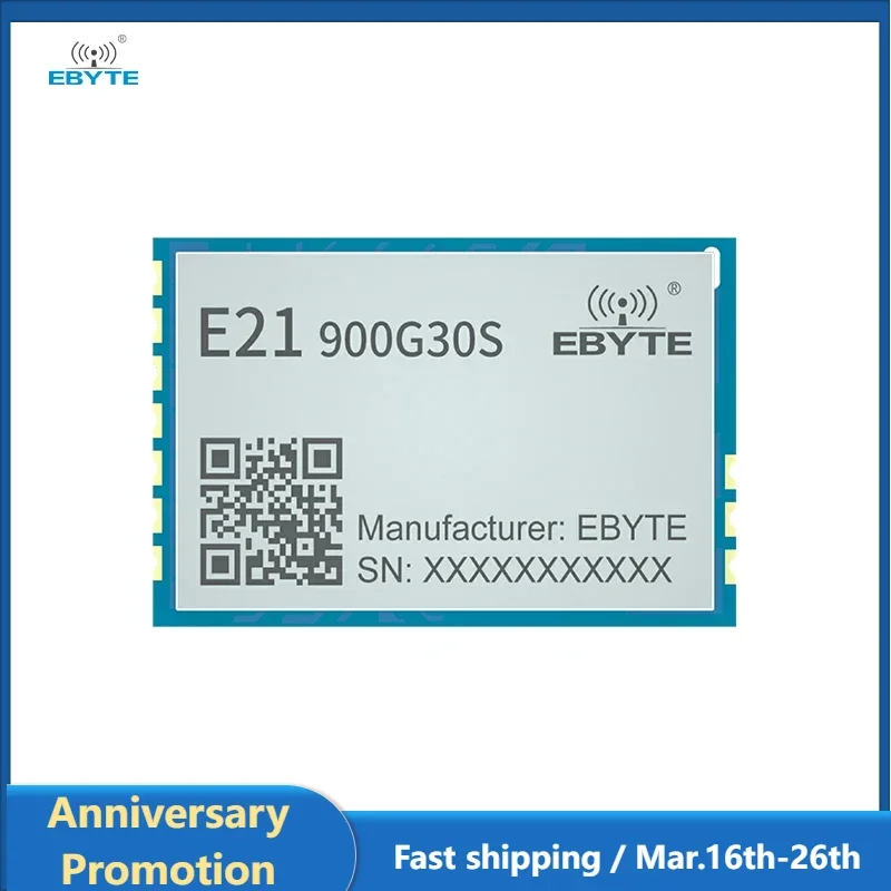 400/900MHz Wireless Module EBYTE E21-400G30S/E21-900G30S 30dBm Build in LNA Communication Range 5km SMD Ultra Low Power Module