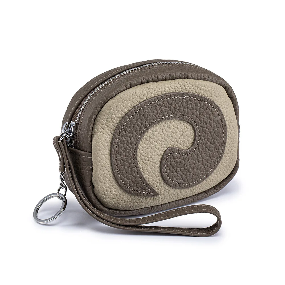 Woman Small Bag Lipstick Storage Bag Genuine Leather Creative Swiss Roll Coin Purse For Women Niche Design Handbag