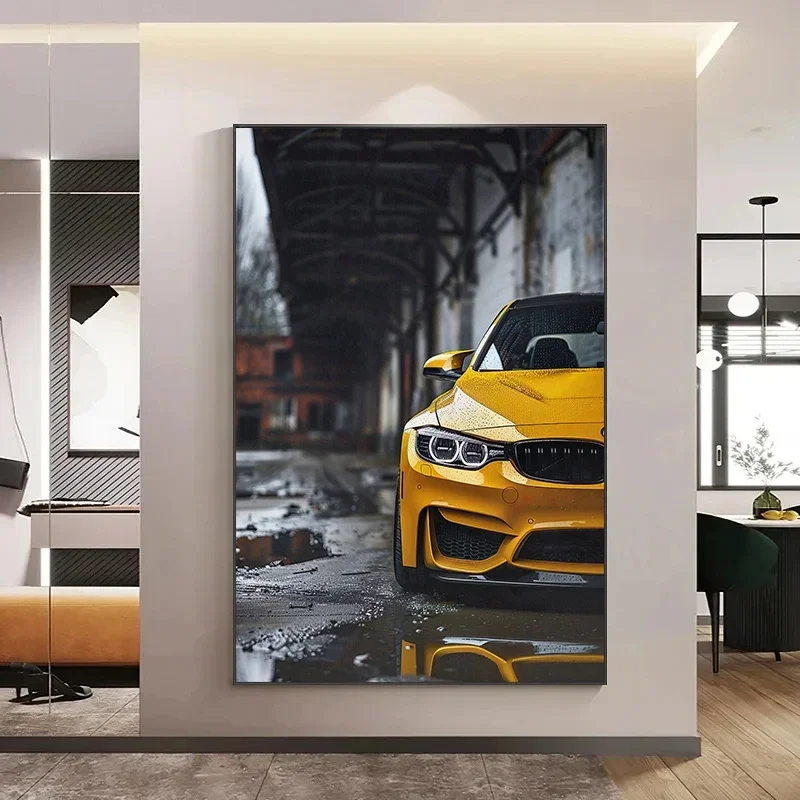 Modern BMW-M4 Luxury Super Sports Car Racing Collection Poster And Prints Canvas Printing Wall Art Picture For Living Room Decor