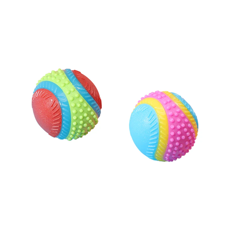 Pet dog toy Rubber ball toy with beef smell dog teeth grinding vent toy