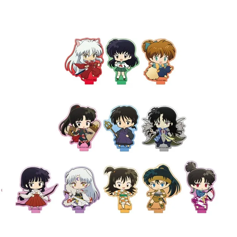 

Anime Naraku Miroku Kikyo Mini Figure Doll Kagome Sesshoumaru Small Acrylic Figura Stand Model Cosplay Toy for Gift