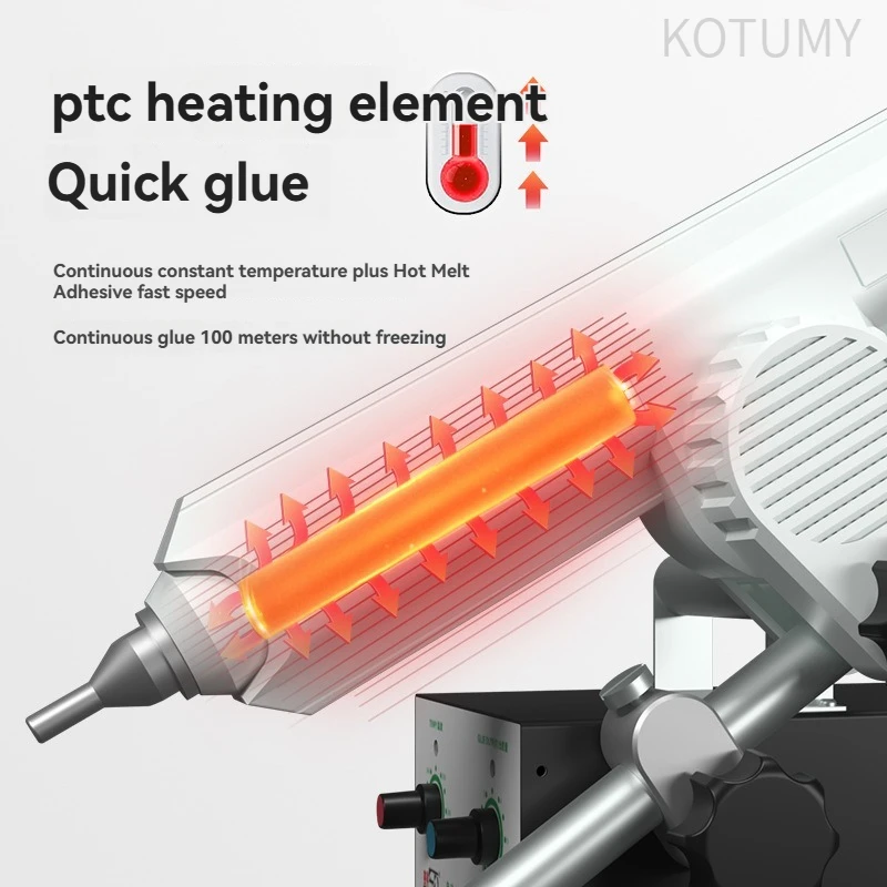 250W Electric Hot Melt Glue Gun SD-823, Foot Pedal Type, Handheld Dual Purpose for 11mm Glue Sticks