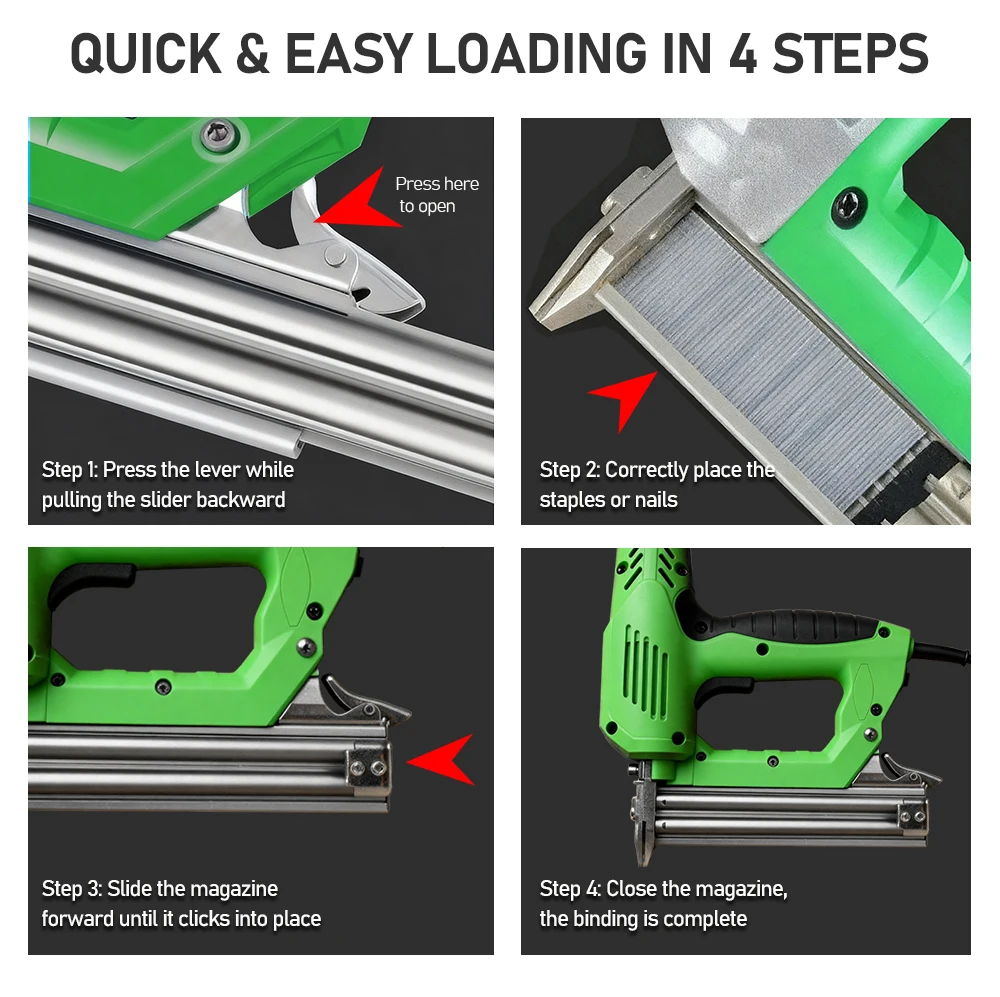 Electric Nail Gun Woodworking Nail Gun Air Nail Gun F30/F25/F20/F15 Straight Nai