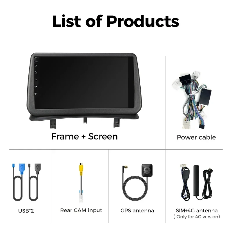 Ainavi Car Radio for Renault Clio 3 2005-2014 Wireless CarPlay Android Auto 4G Multimedia Player Navigation GPS 2din Autoradio