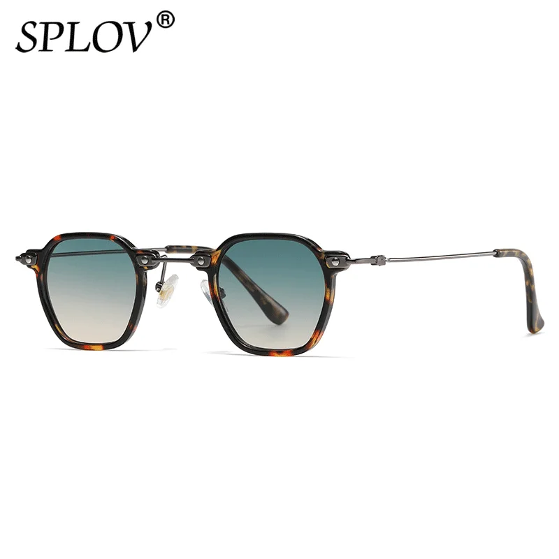 New Ins Favor Fashion Square Sunglasses Men Women Retro Steam Punk Shades Small Round Gradient Glasses Vintage Driving Eyewear