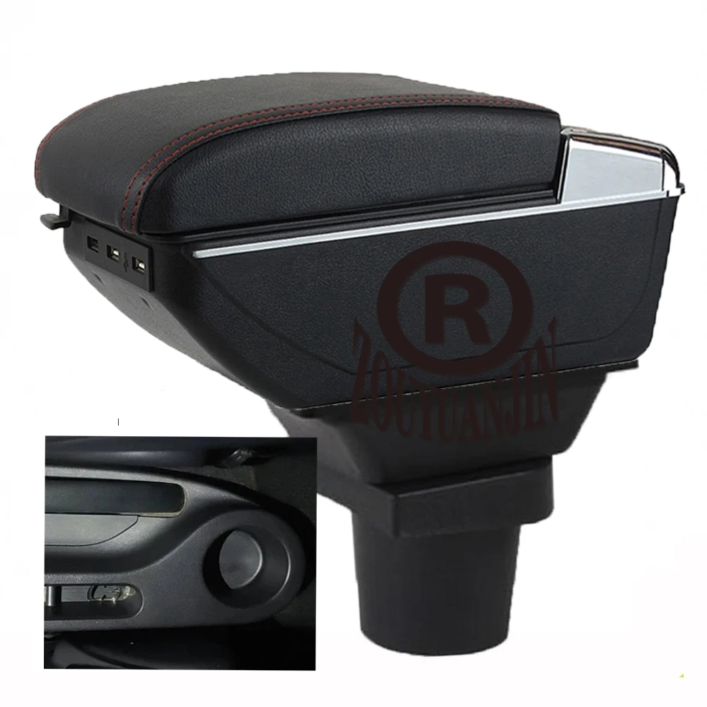 

For Right hand drive MG MG3 armrest box central Store content box with cup holder ashtray USB MG3 armrests box