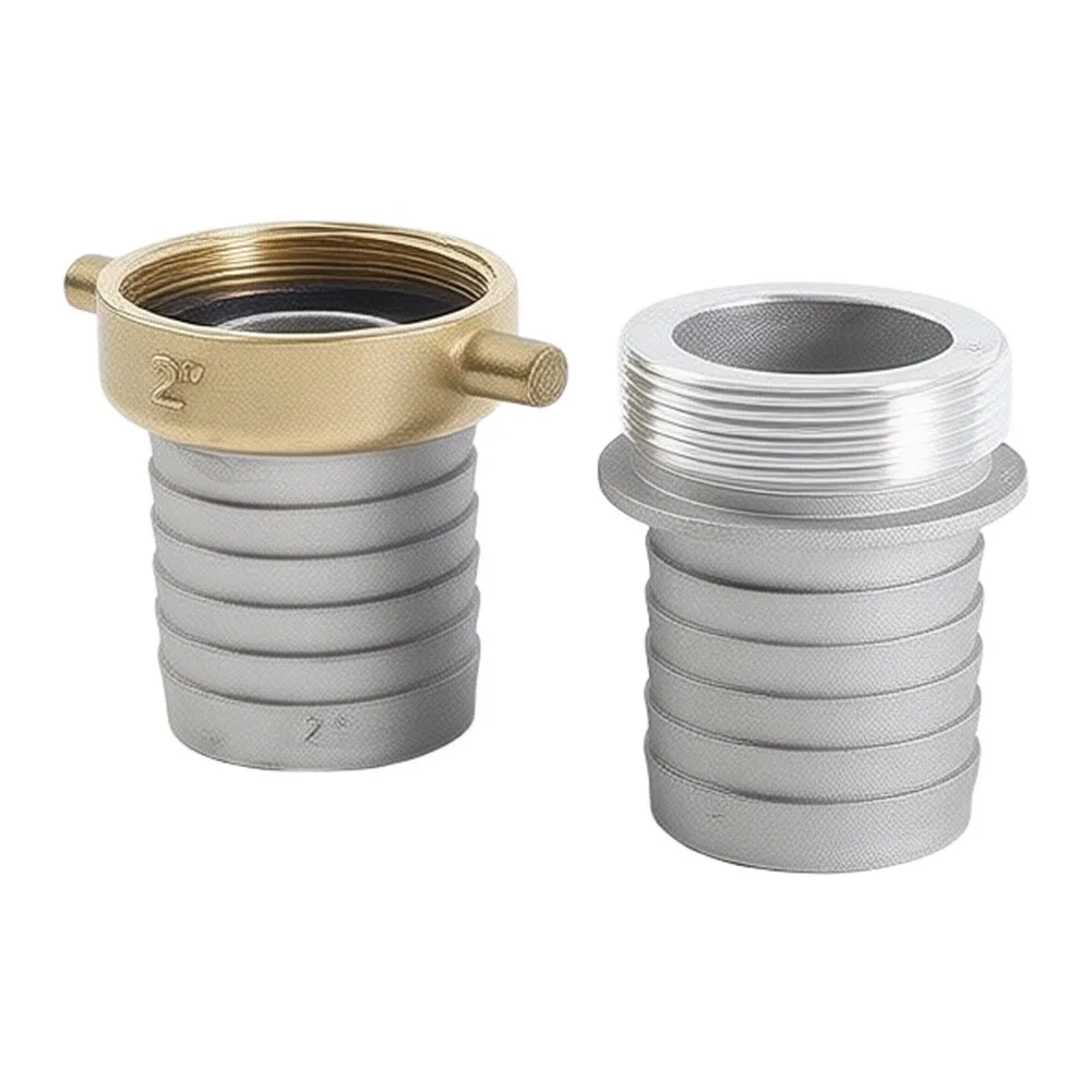 Rotating Nut Fitting Set Made of Aluminum Alloy with Brass Swivel Nuts for Same-Diameter Hose and Pipe Connections