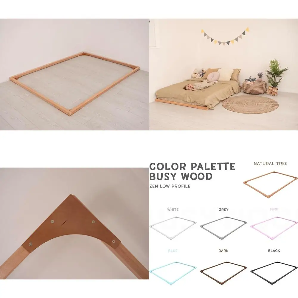 

Scandinavian Style Wooden King & Queen Beds - Full, Low Loft, and Twin Beds - Zen Low Profile Designs